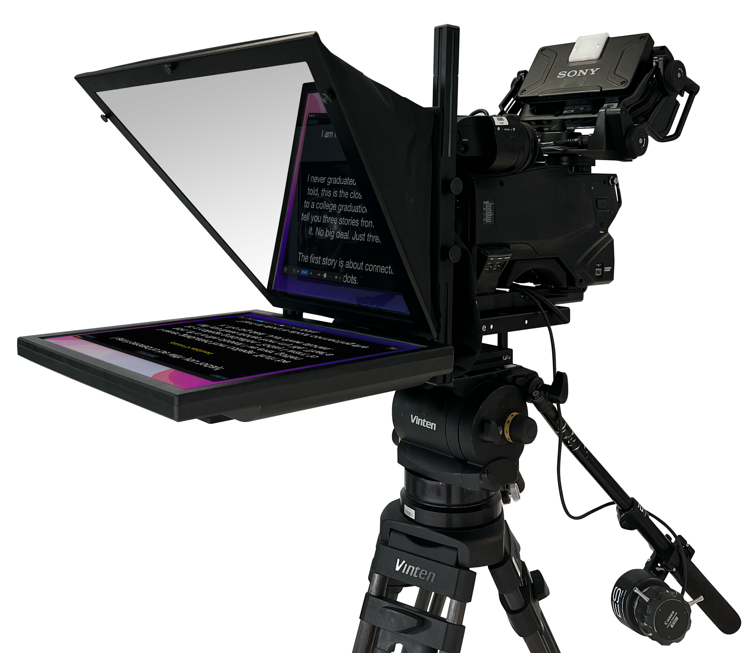 Teleprompter Pro with a studio camera